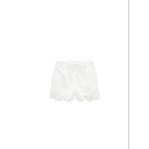 ZARA SHORTS WITH CUTWORK EMBROIDERY  WHITE SIZE S | 7575/019